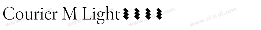 Courier M Light字体转换